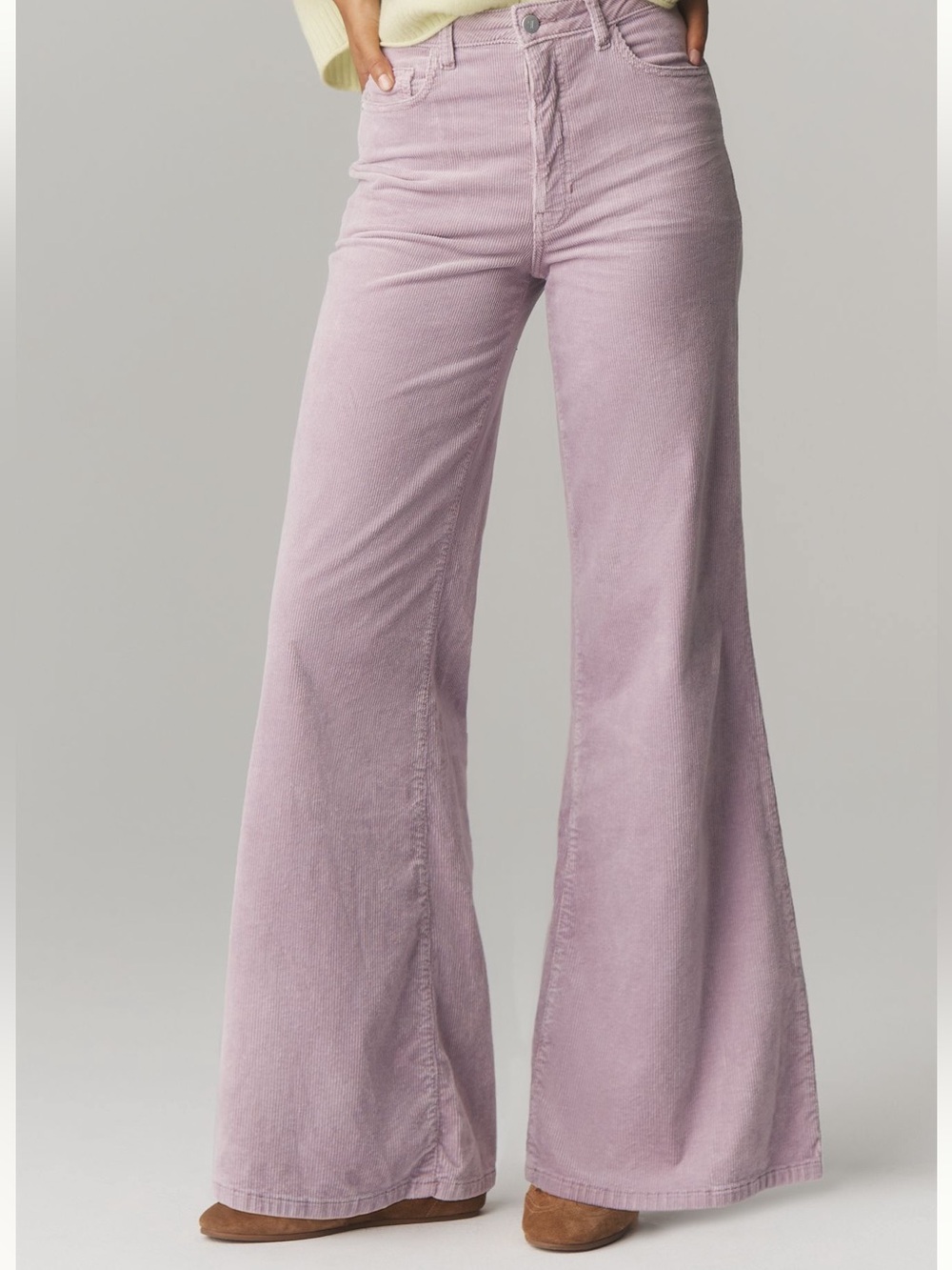 Pilcro The Robbie Corduroy High Rise Flare Pants NWOT - Picture 1 of 4
